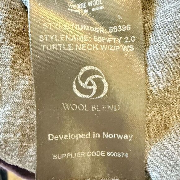 Ulvang Women’s Purple & Gray Long Sleeve Merino Wool Blend Running Sport Top SzL - Picture 12 of 14